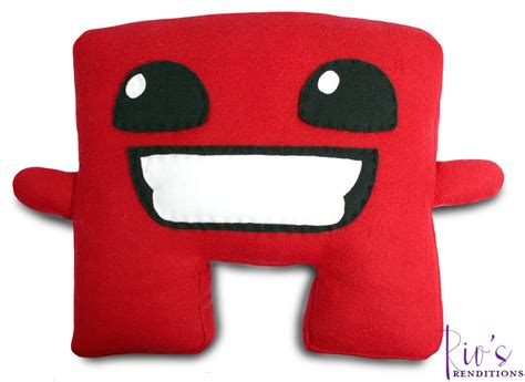Super Meat Boy Plush / Fleece Plush Toy / Fleece Stuffed Toy / - Etsy UK