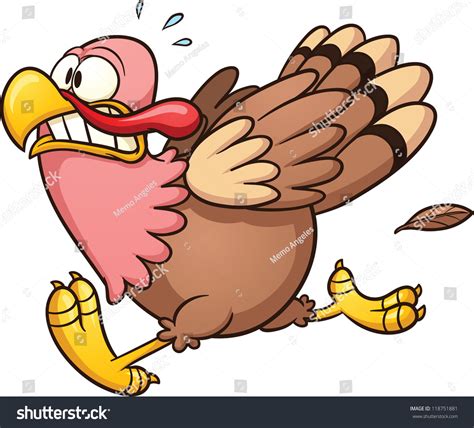 Running Turkey Clipart