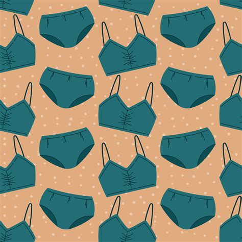 Set Of Women Sexy Underwear Cartoon Feminine Bra And Panties Two Piece Bikini Swimsuit Vector