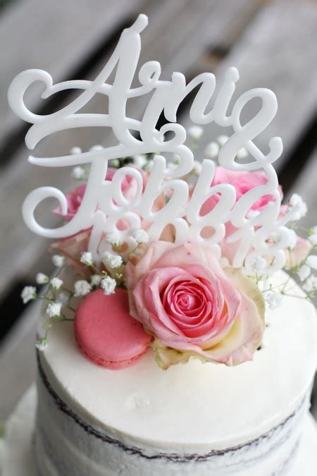 Naked cake fyrir sveitabrúðkaup Gotterí og gersemar