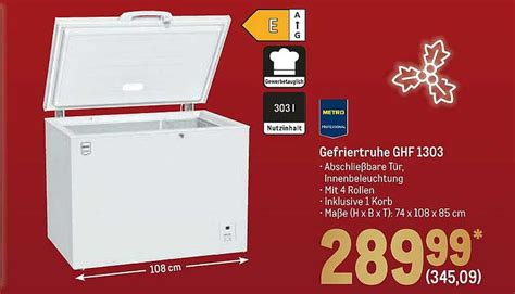 Metro Professional Gefriertruhe Ghf 1384 Angebot bei METRO