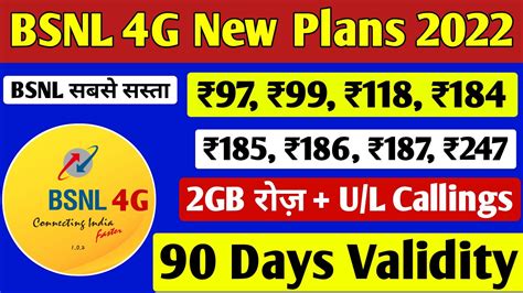 Bsnl G Recharge Plans Offers List Bsnl Validity Recharge