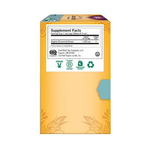 YOGI TEA Comforting Chamomile Tea, 0.85 oz | Wholefoods Market In