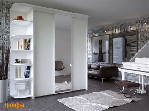 Шкаф с боковым стеллажом 81 фото