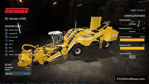 Sc Ventor 4150 Farming Simulator 22 Mod Ls22 Mod Fs22 Mod