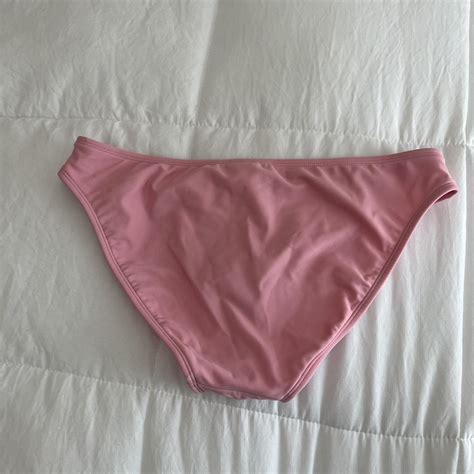 Pink Bikini Set Top Is Medium Bottoms Are Cheeky Depop