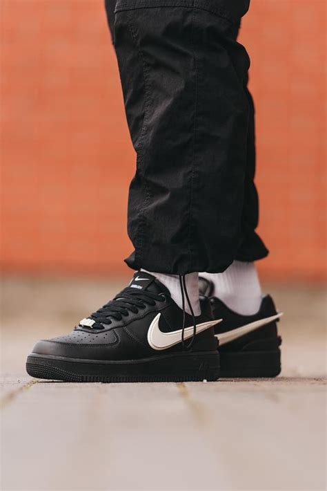 Кроссовки мужские nike air force 1 low x ambush черные, найк аир форс ...