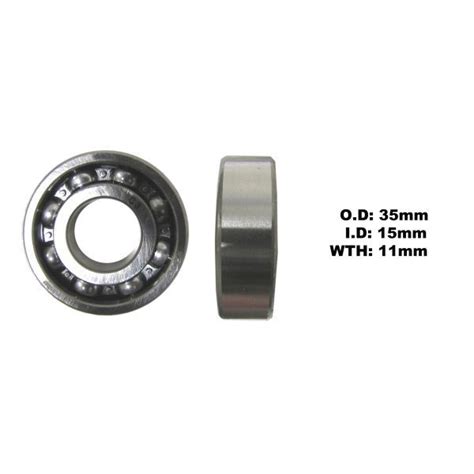 AW Motorcycle Parts. Bearing NTN 6202(I.D 15mm x O .D 35mm x W 11mm)