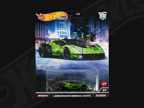 Hot Wheels Premium Lamborghini Essenza SCV Green Etsy