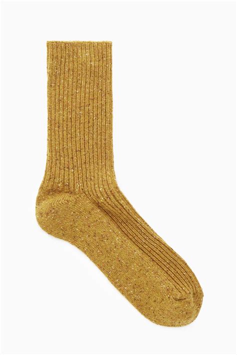 Wool Blend Socks Yellow