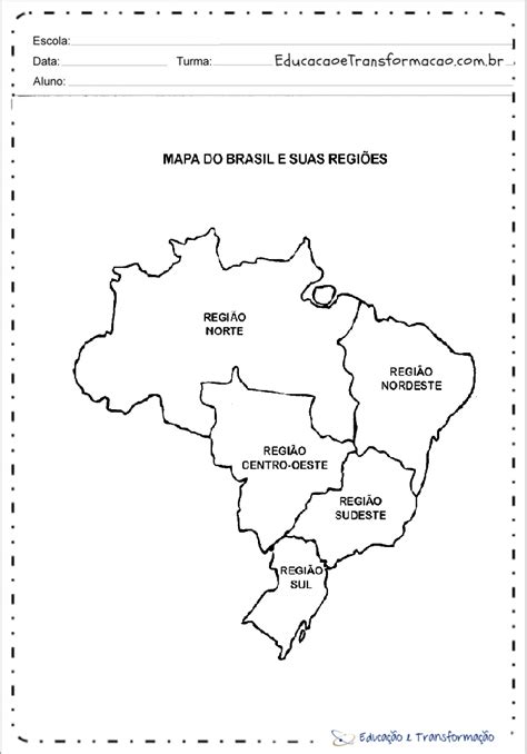 Mapa Do Brasil Para Colorir Desenhos Para Imprimir