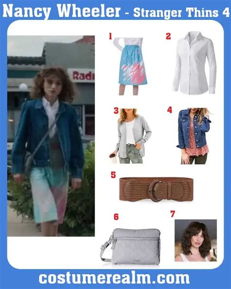 👗 Nancy Wheeler Costume | Halloween Guide | CostumeRealm | Stranger