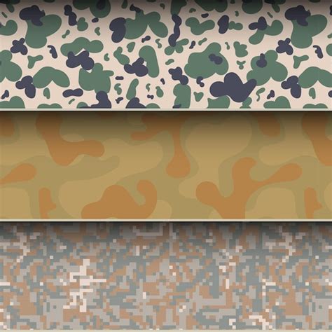 Premium Vector Abstract Army Camouflage Seamless Pattern