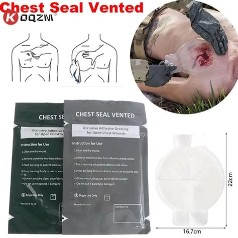 Hydrogel Chest Seal Vented Quick Wound | Accessories First Aid Kits ...