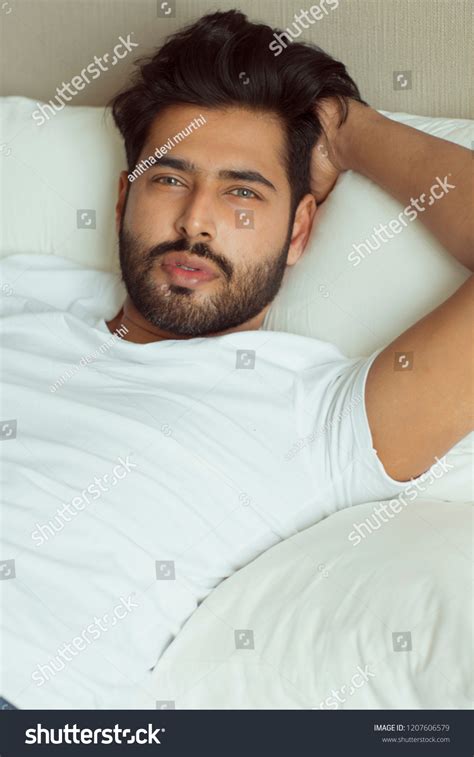 Charming Hot Indian Man Daylight Indoor Stock Photo Edit Now