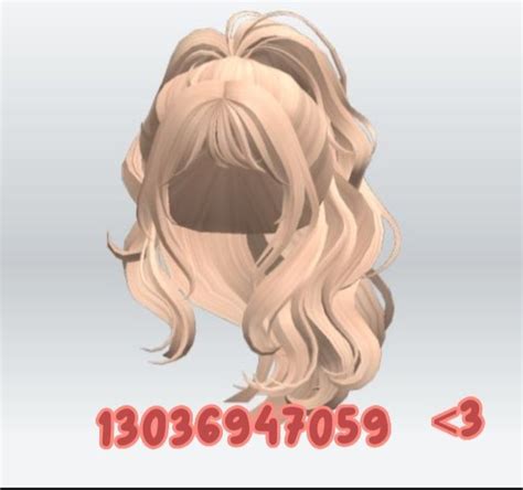 Made By Me Lol Voluminous Ponytail Blonde Ponytail Roblox Codes Tone Hair Two Tone Cute