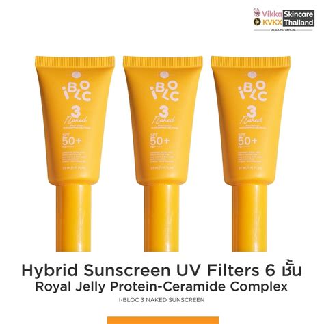 Vikkaskincare Ibloc Naked Hybrid Sunscerrn Uv Filters Spf Pa G