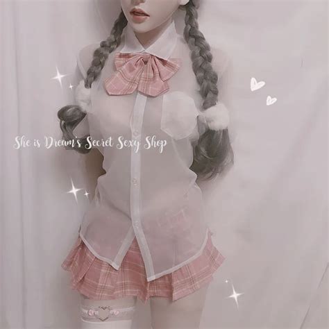 Sexy Lingerie Ver Atrav S Do Estudante Cosplay Anime Escola Jk Uniforme Kawaii Roupas Marinheiro