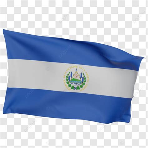 El Salvador Flag Waving El Salvador Flag Waving With Pole Transparent