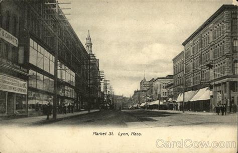 Market Street Lynn Ma Postcard