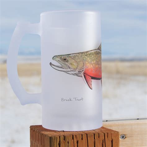 Brook Trout Frosted Mug Jeff Currier Jeff Currier