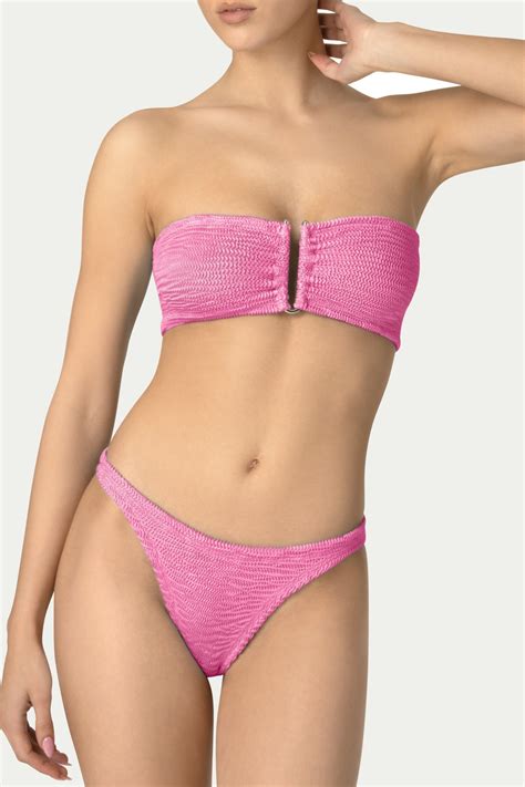 Paramidonna Frida Ribbed Strapless Bikini Creamy