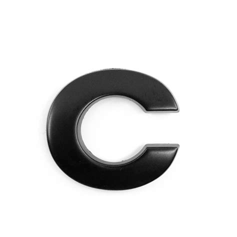 Matte Black Letter C Car Badge Uk