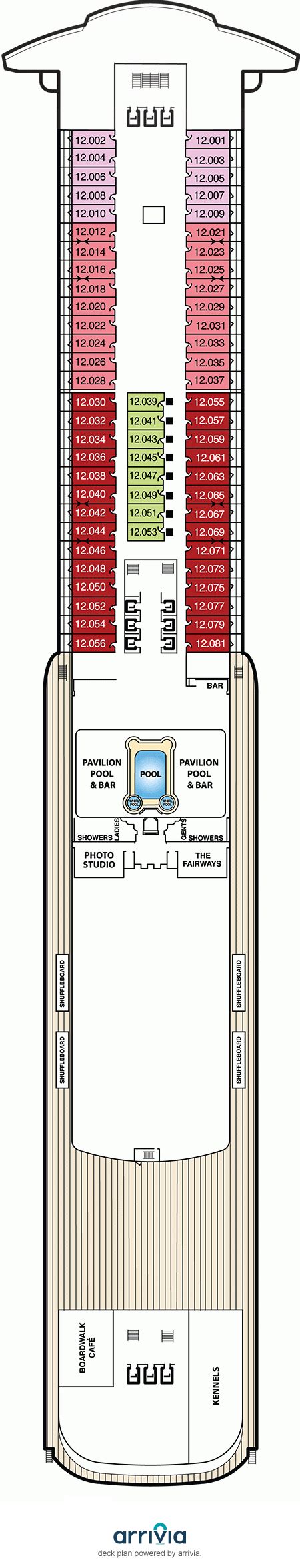 Deck 12 On Queen Mary 2 Queen Mary 2 Deck 12 On