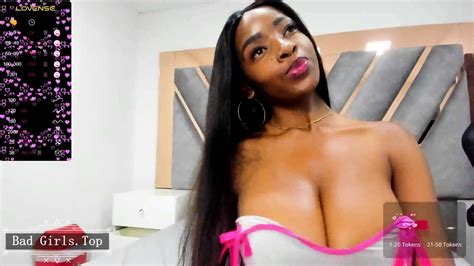 Petite Ebony Babe Amazing Huge Natural Boobs Tease
