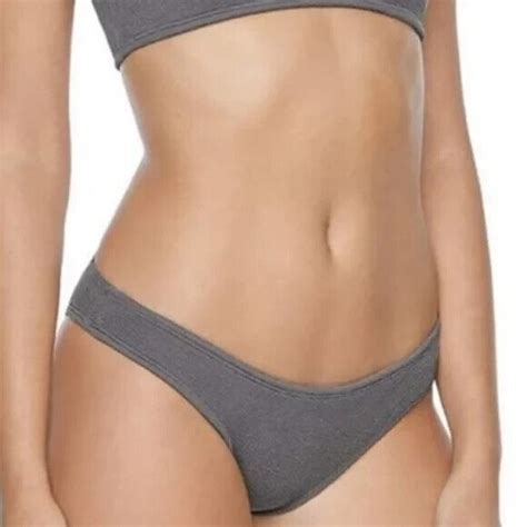 Pilyq Swim Pilyq Swim Sand Reef Smocked Teeny Bikini Swim Bottoms Womens Size Large New