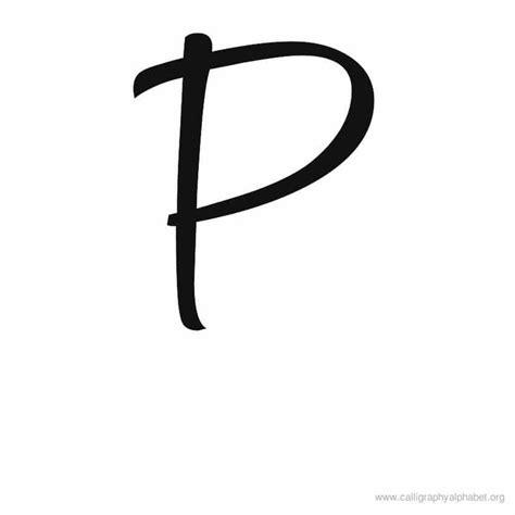 Calligraphy Alphabet Modern P | Calligraphy alphabet, Calligraphy ...