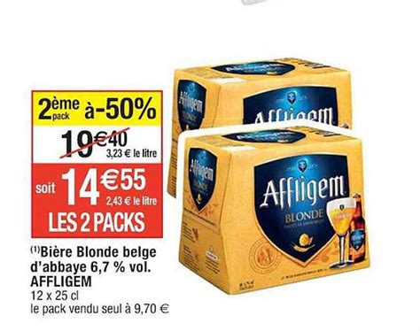 Promo Bi Re Blonde Belge D Abbaye Vol Affligem Chez Cora Icatalogue Fr