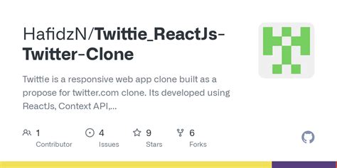 Github Hafidzntwittiereactjs Twitter Clone Twittie Is A Responsive