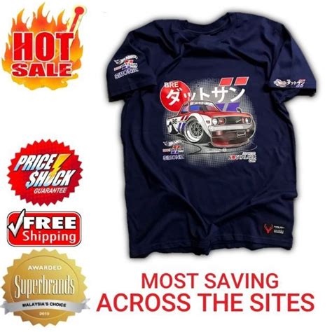 HOT WHEELS Itemsbre Datsun 皮卡車風火輪圖形休閒短袖上衣印花棉質男士 T 恤加大碼生日禮物 蝦皮購物