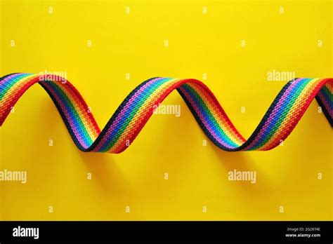 Gay Pride Design Elements Rainbow Ribbon Lgbt Gay And Lesbian Pride Symbols Lgbt Concept