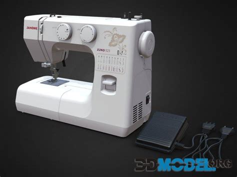 3D Model – Sewing machine Janome Juno 523 PBR