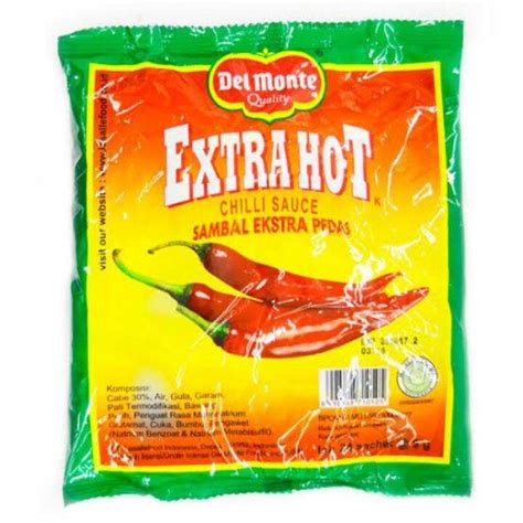 Delmonte Chilli Sauce Saus Extra Hot Sachet X Gram Lazada Indonesia
