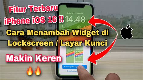 Cara Menambah Widget Di IPhone IOS 16 Widget IOS 16 Lock Screen YouTube