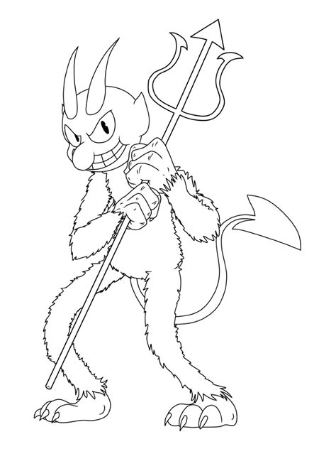 Cuphead Coloring Pages Print And