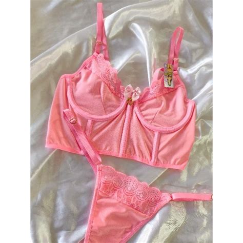 Conjunto De Lingerie Pingente Sexy Arco E Regulagem E Pingente De Cora O Izabela Shopee