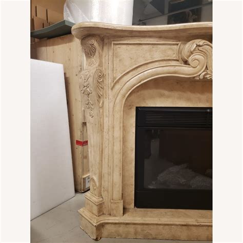 Free Standing Mantel With Electric Fireplace Aptdeco