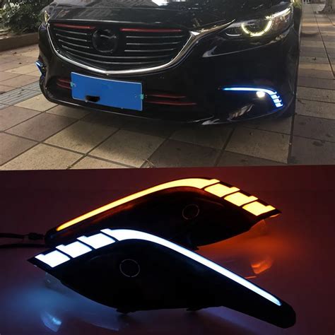 Car Flashing 2pcs For Mazda 6 Mazda6 Atenza 2016 2017 DRL Daytime