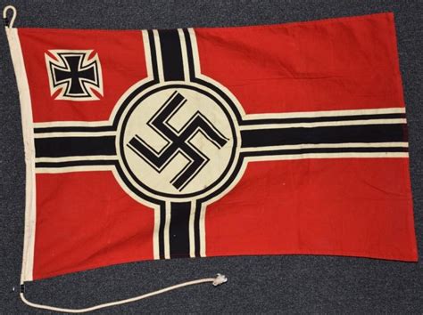 Sold at Auction: WW2 GERMAN KRIEGSMARINE FLAG