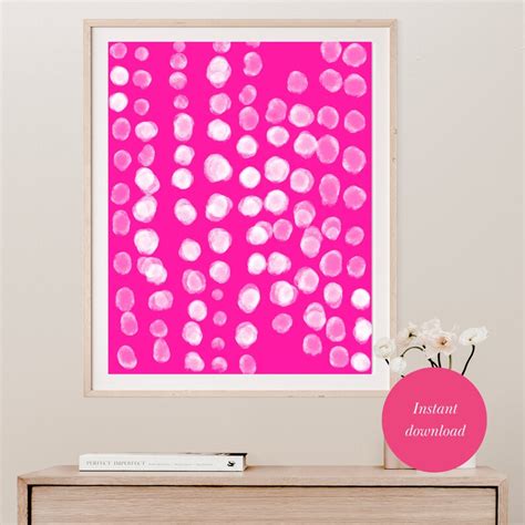 Hot Pink Wall Art Set Of 3 Prints Set Of 3 Pink Prints Over Etsy