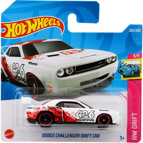 Dodge Challenger Drift Car HW Drift Vit Hot Wheels