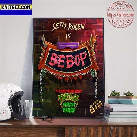 Seth Rogen Is Bebop In Teenage Mutant Ninja Turtles Mutant Mayhem Art ...