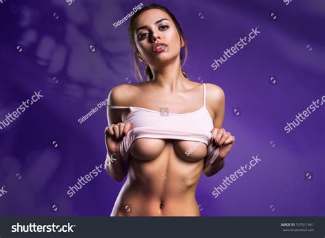 Sexy Attractive Naked Girl With Big Breasts Stock Photos Images Photography Shutterstock
