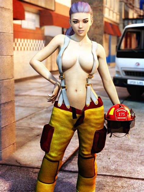 Sexy Firefighter Girl By Lamuserie Hentai Foundry