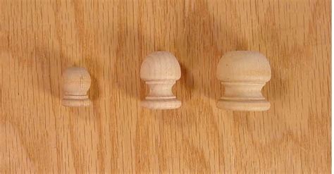 craft supplies dowel caps finials