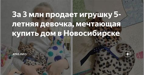 За 3 млн продает игрушку 5-летняя девочка, мечтающая купить дом в ...